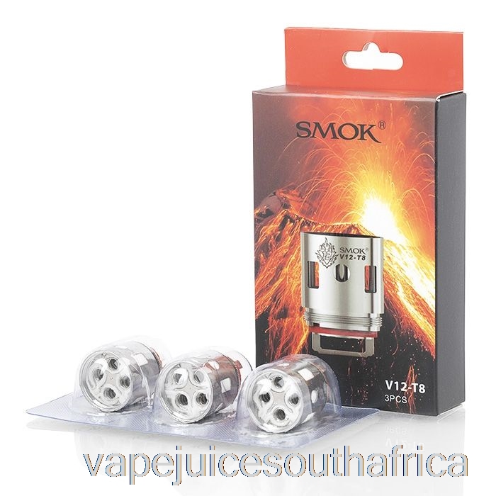 Vape Pods Smok Tfv12 Replacement Coils & Rba 0.16Ohm V12-T8 Octuple Coil (Pack Of 3)